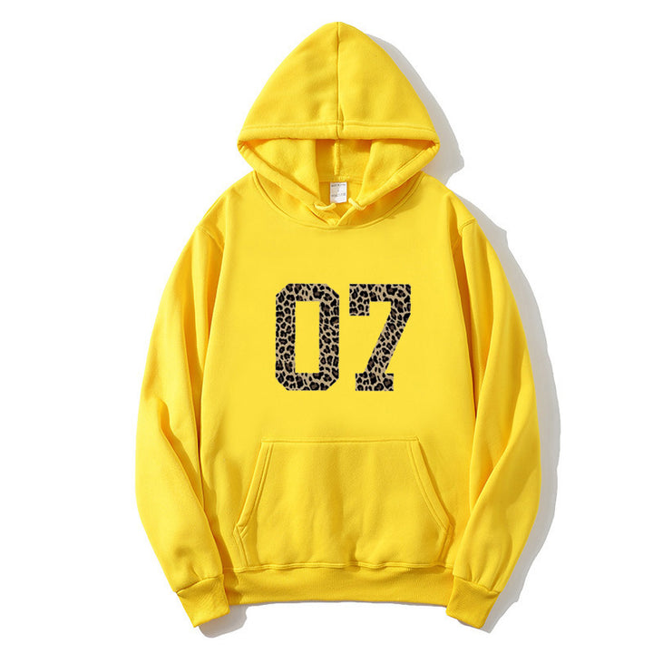 Women's Hoodie with Modern Animal Print Lisslune