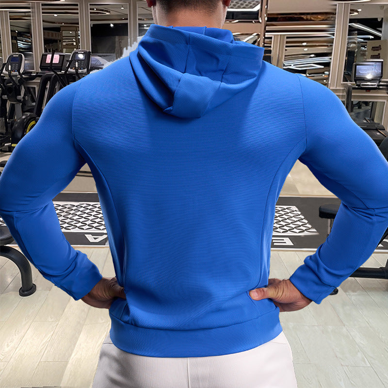Men's Sporty Training Jacket with Practical Hood Lisslune