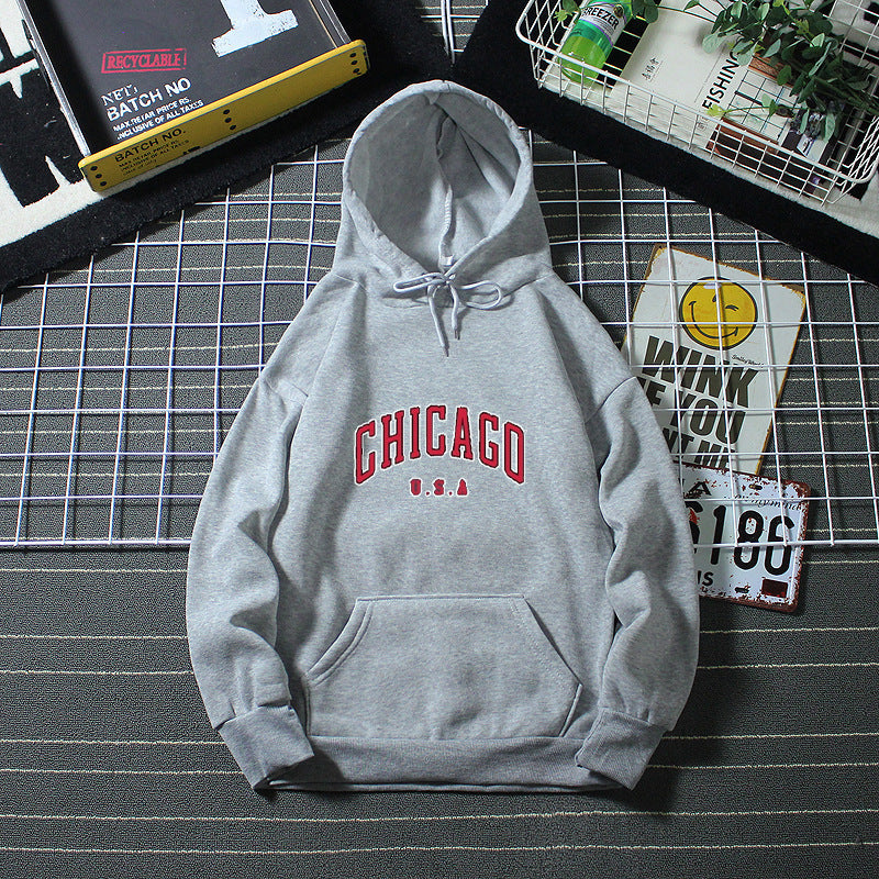 Women’s hoodie with urban Chicago print Lisslune
