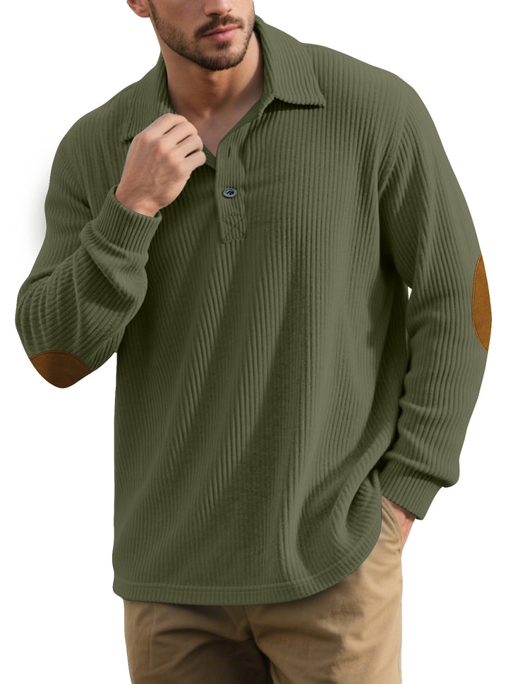 Men's Long Sleeve Polo Shirt Lisslune
