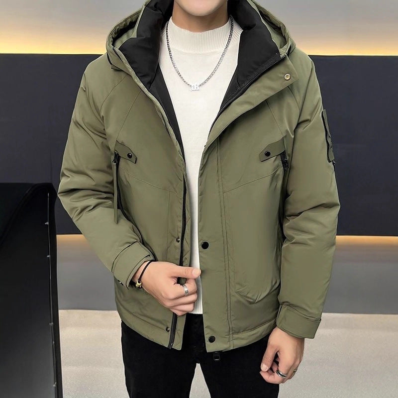 Men's Technical Winter Jacket with Multifunctional Hood Design Lisslune