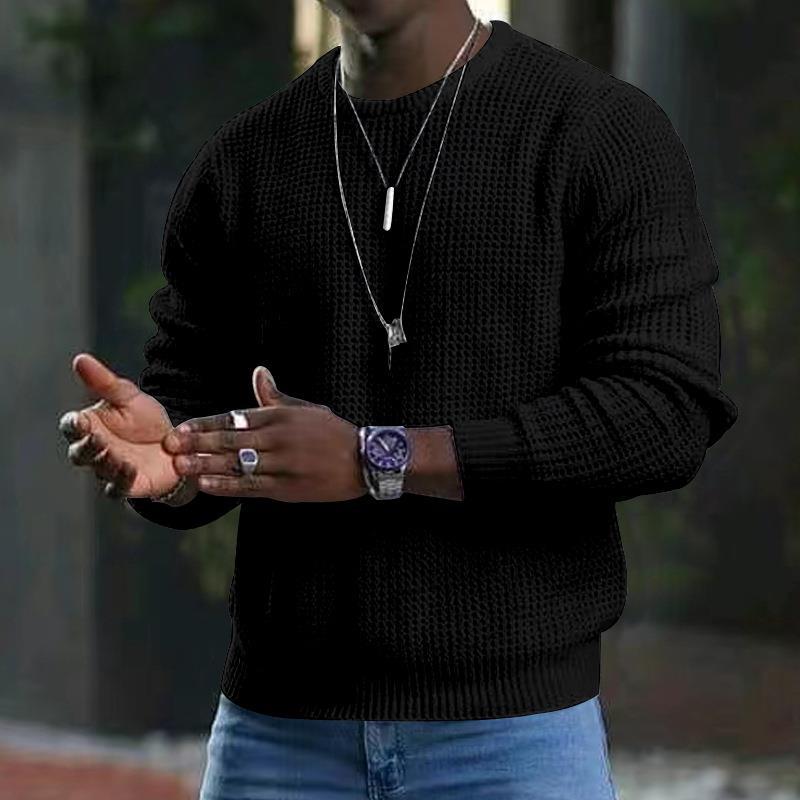 Men's structured knit sweater made of soft material Lisslune