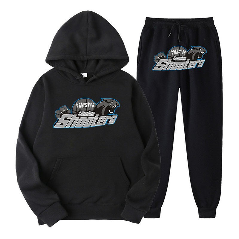 Women's leisure hoodie and jogger set with urban sports design Lisslune