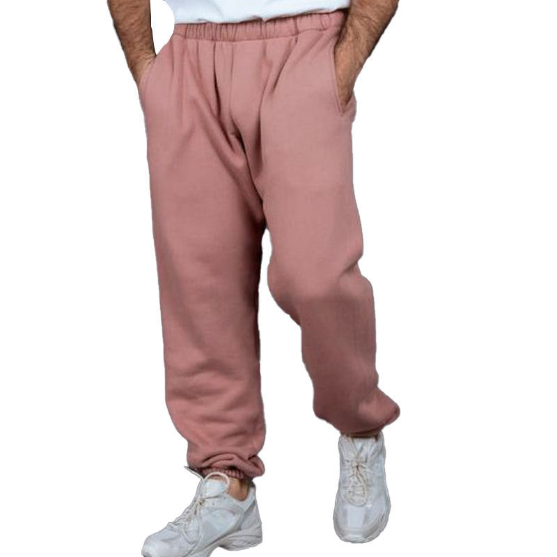 Men's sporty casual pants with elastic waistband and practical side pockets Lisslune