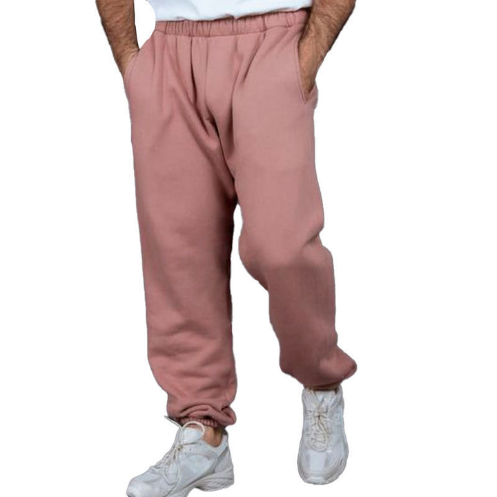 Men's sporty casual pants with elastic waistband and practical side pockets Lisslune
