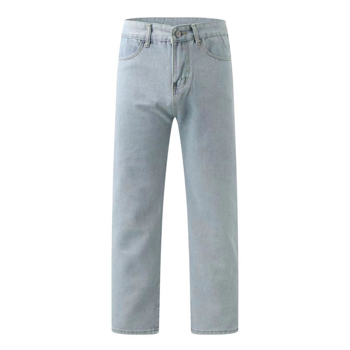 Women's straight cut jeans with high waist and classic details Lisslune