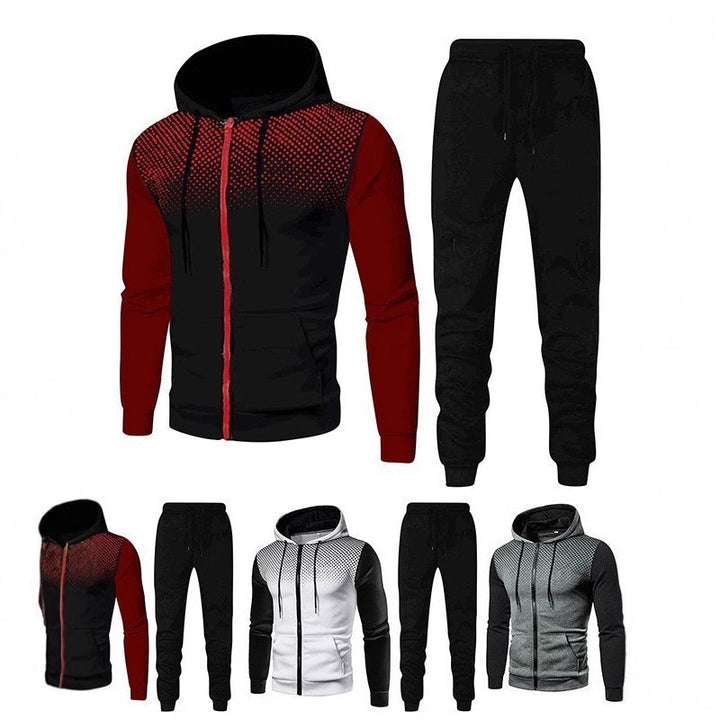 Men's Sporty Hoodie and Jogging Pants Set Lisslune