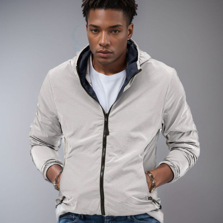 Men's windproof transitional jacket with practical pockets Lisslune
