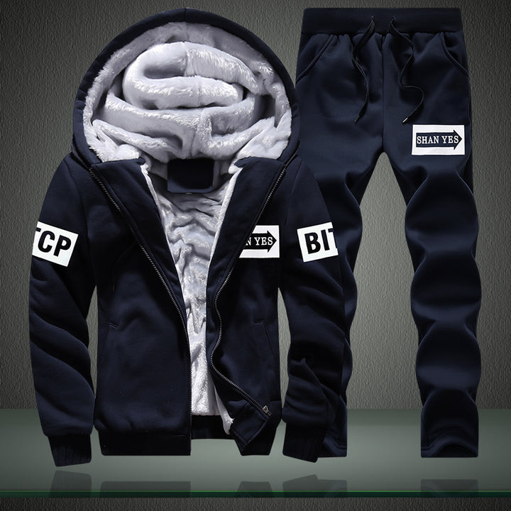 Men's sporty tracksuit with warming inner lining Lisslune