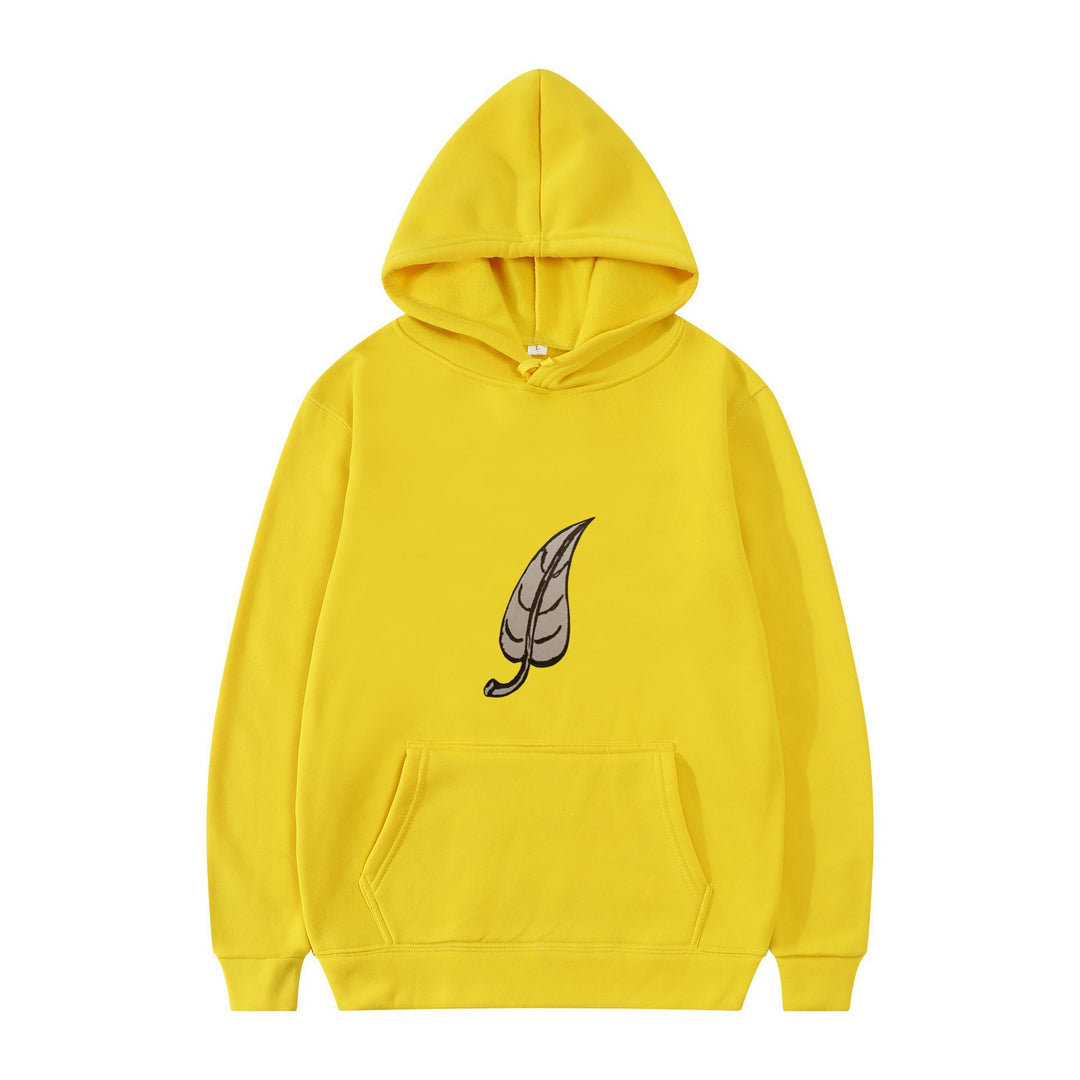 Women's hoodie with original leaf print Lisslune
