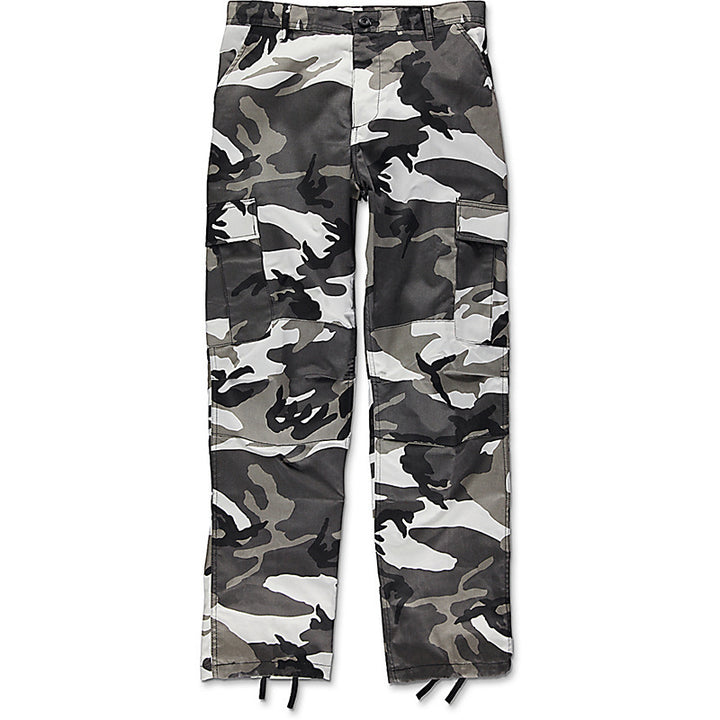 Men's cargo pants in modern camouflage style with a variety of practical pockets Lisslune
