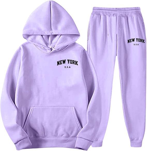 Women's Hooded Sweat Suit with high-quality material and modern lettering Lisslune