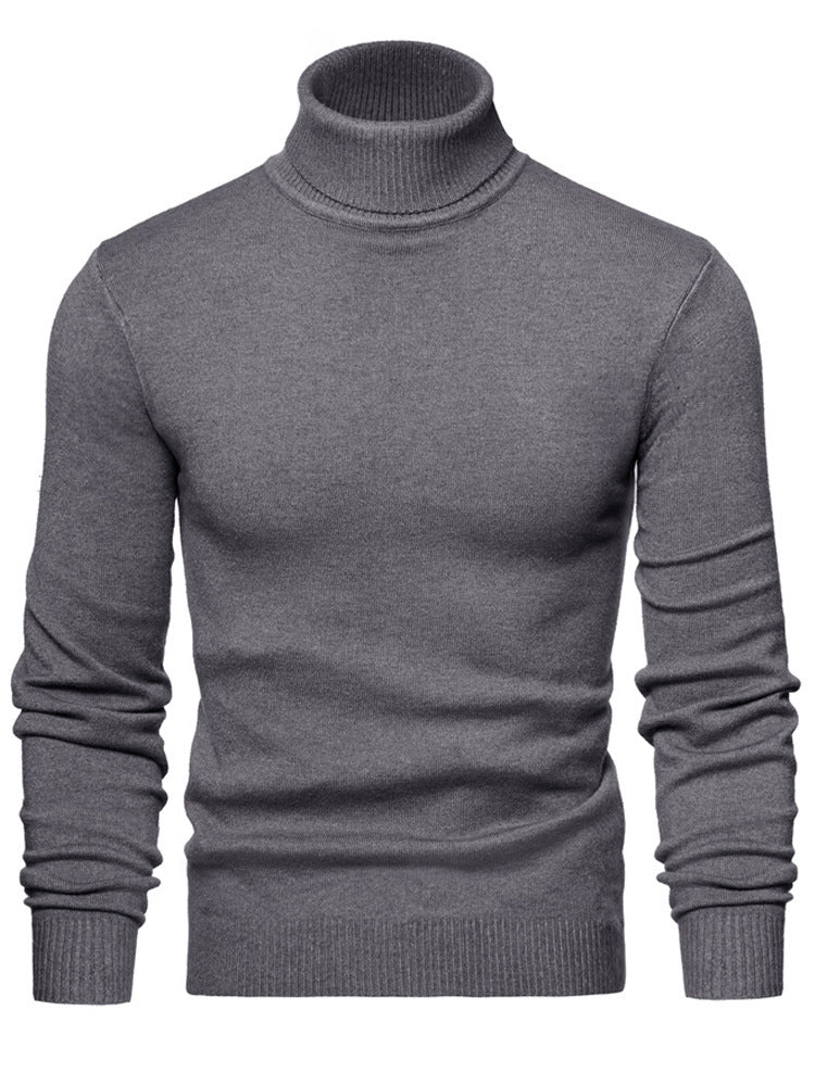 Men Timeless Turtleneck Sweater made of Soft Wool Lisslune