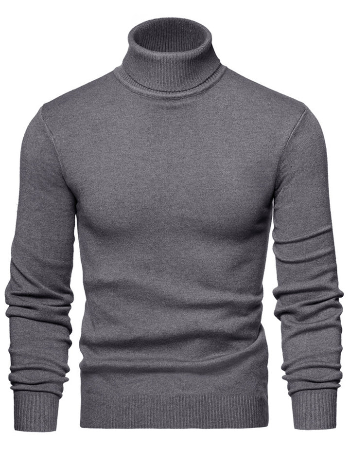 Men Timeless Turtleneck Sweater made of Soft Wool Lisslune