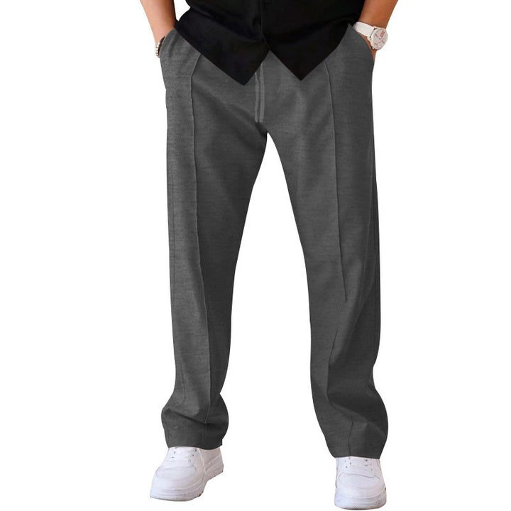 Men's elegant casual pants with a loose fit and practical side pockets Lisslune