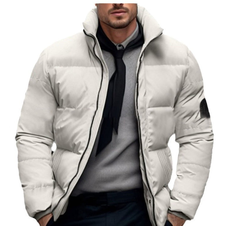 Men's quilted winter jacket with high collar and individually adjustable closure Lisslune