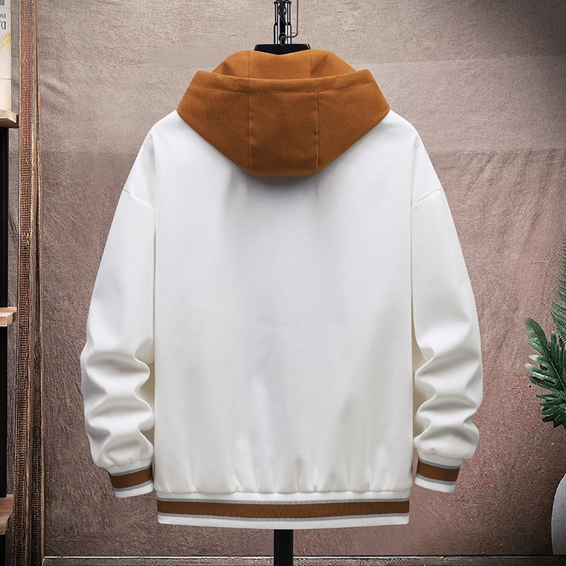 Men's transitional jacket with adjustable hood and modern accents Lisslune