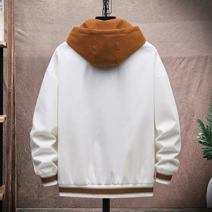 Men's transitional jacket with adjustable hood and modern accents Lisslune