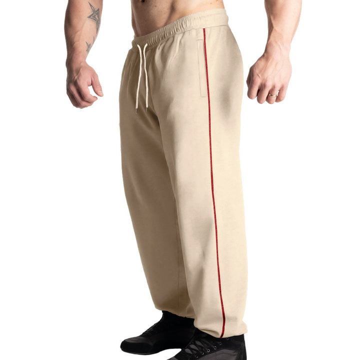 Men's sporty jogging pants with adjustable waistband and side pockets Lisslune