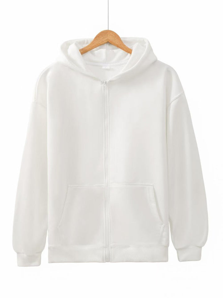 Ladies hoodie jacket with full zip and practical pockets Lisslune