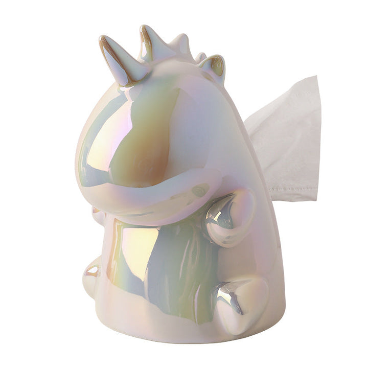 Lisslune | Modern simple ceramic unicorn napkin holder