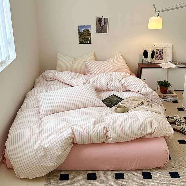 Rynx Scandinavian Retro Striped Bedding Set