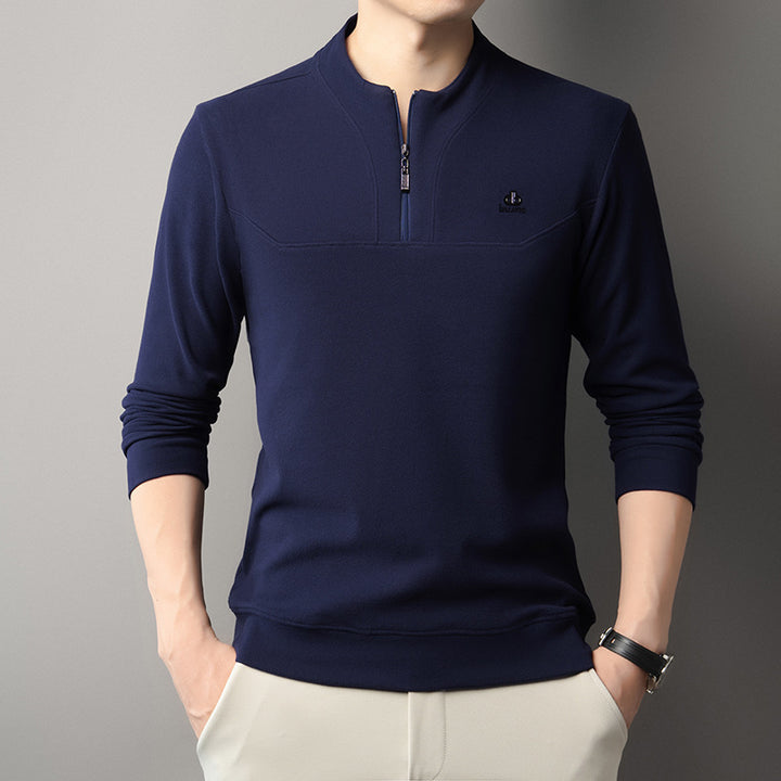 Men's functional pullover with half zipper and modern design Lisslune
