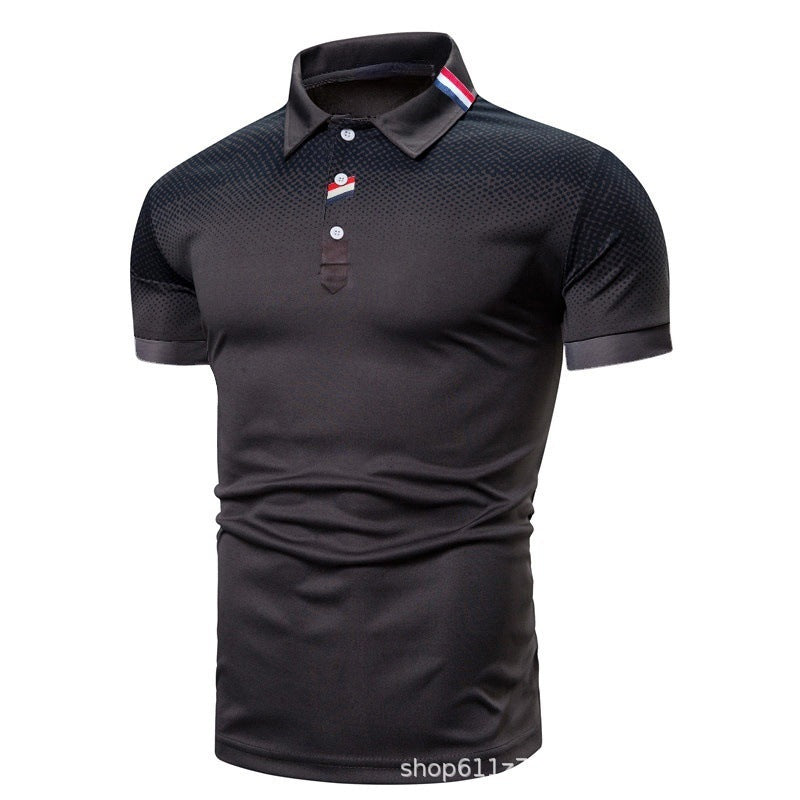 Men's polo shirt with modern graphic design and sporty fit Lisslune