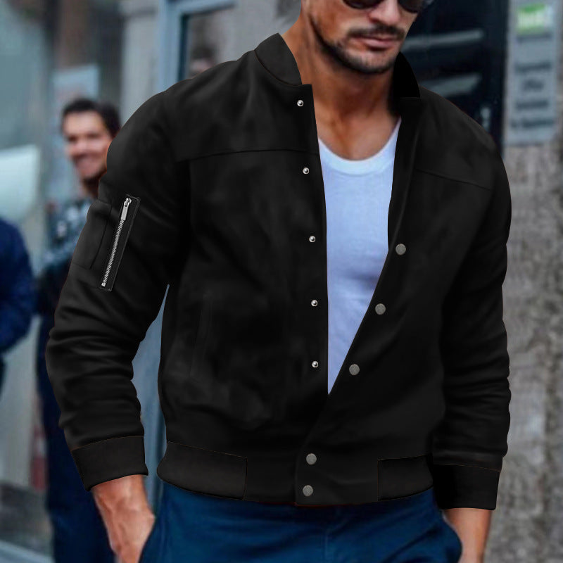 Men's bomber jacket with practical zip pockets Lisslune