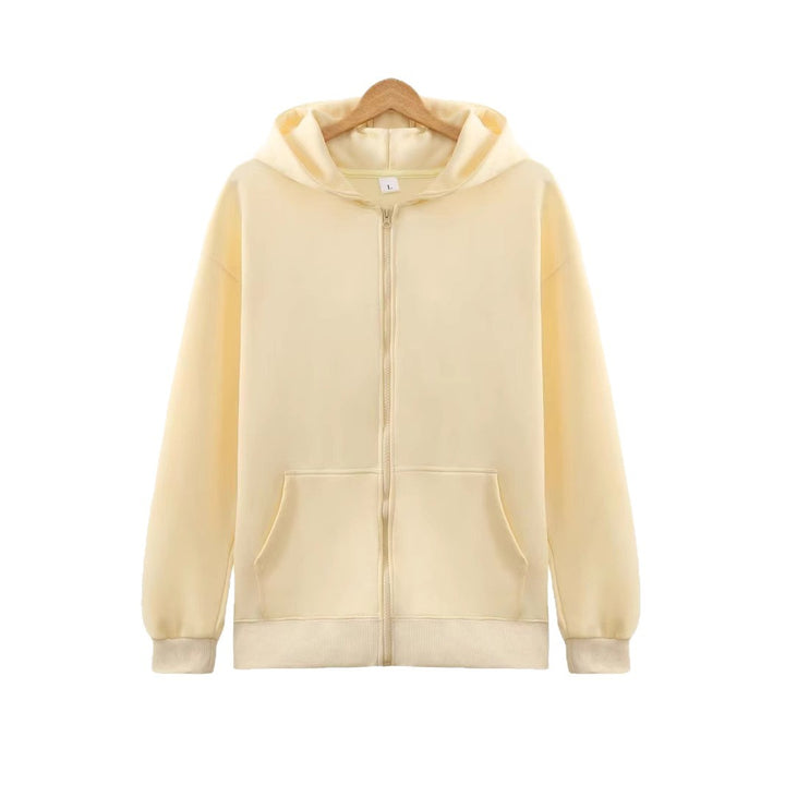 Ladies hoodie jacket with full zip and practical pockets Lisslune