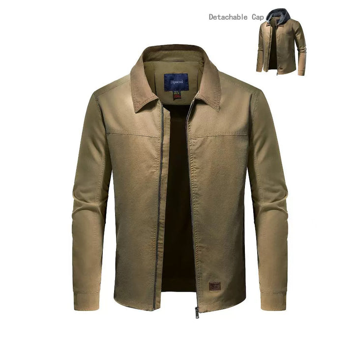 Men's utility jacket with detachable hoodie Lisslune