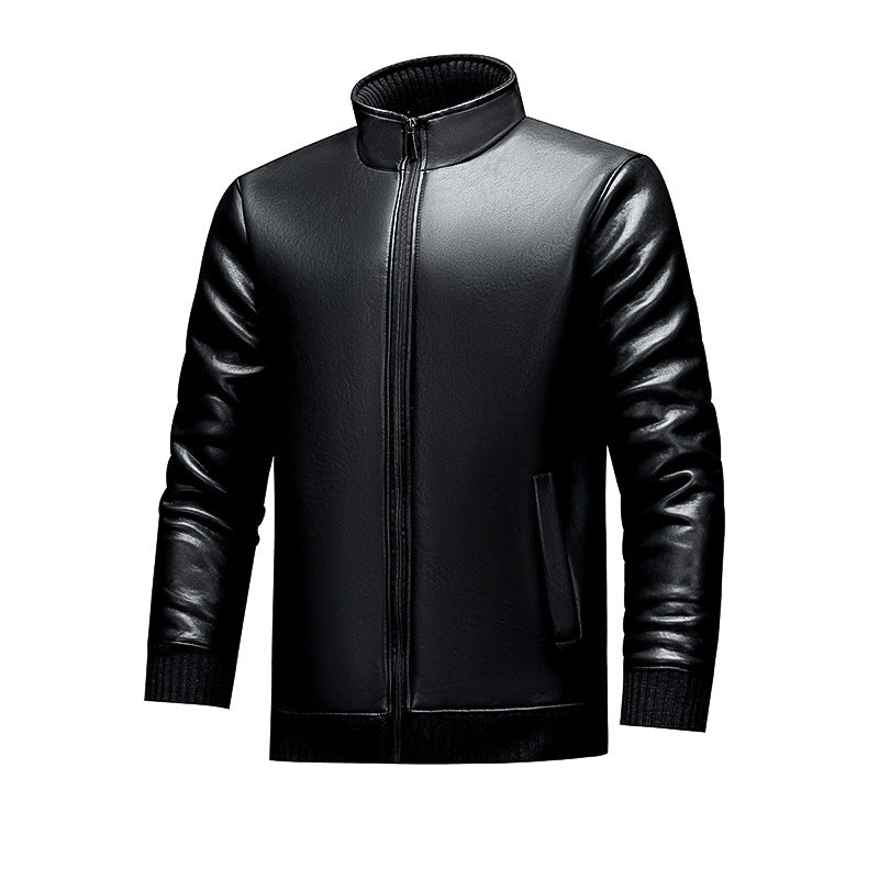 Men's Stylish Synthetic Leather Jacket Lisslune