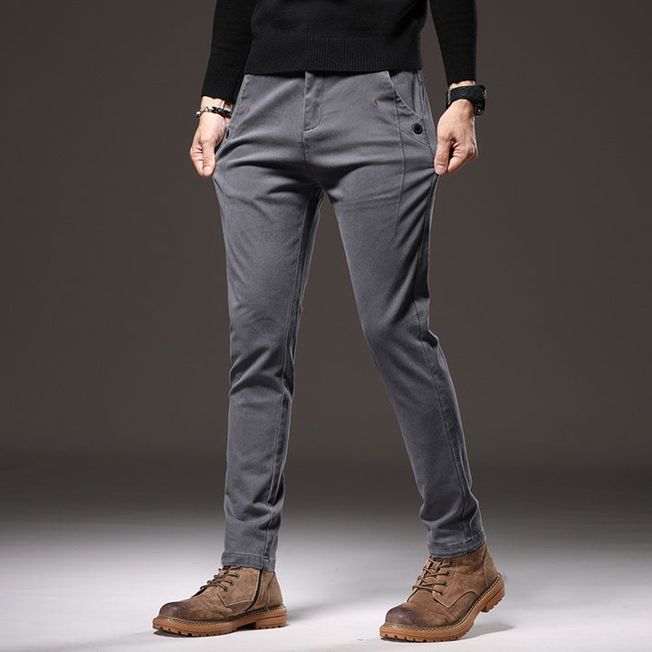 Men's Fashionable Chino Pants with A Stylish Cut and Practical Pockets Lisslune