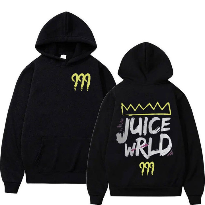 Women's hoodie with modern kangaroo pocket design and striking graphic print Lisslune