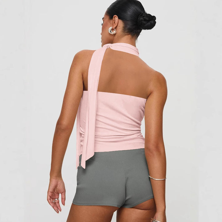 Damen elegantes Top mit femininer Schleifenoptik Lisslune