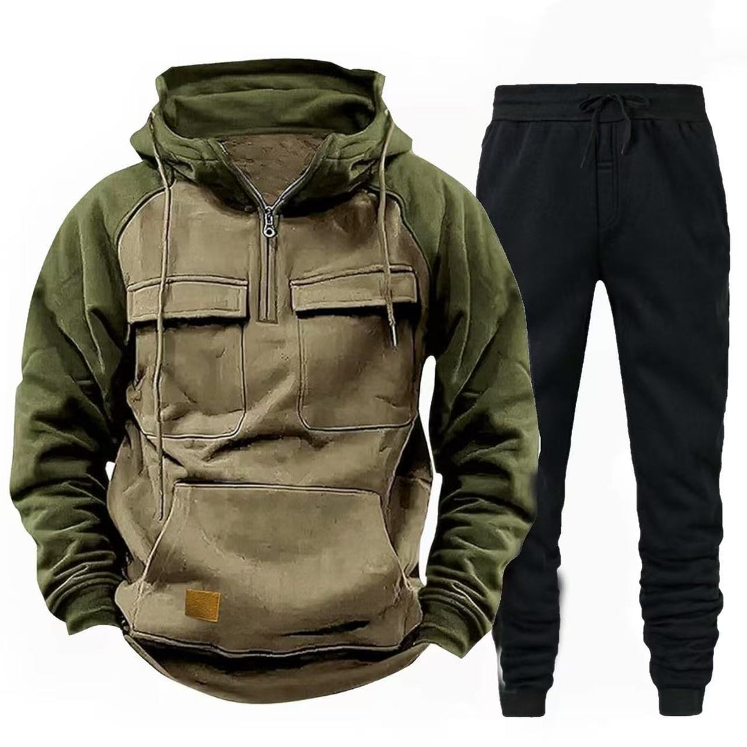 Men's functional zip-up hoodie and jogging pants Lisslune