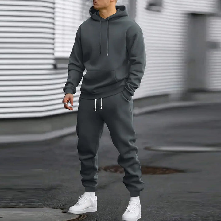 Men's sporty hoodie tracksuit made of high-quality sweat fabric Lisslune