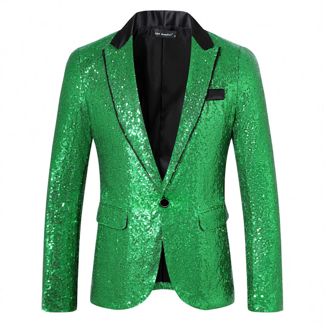Men's Glamorous Sequin Blazer Lisslune