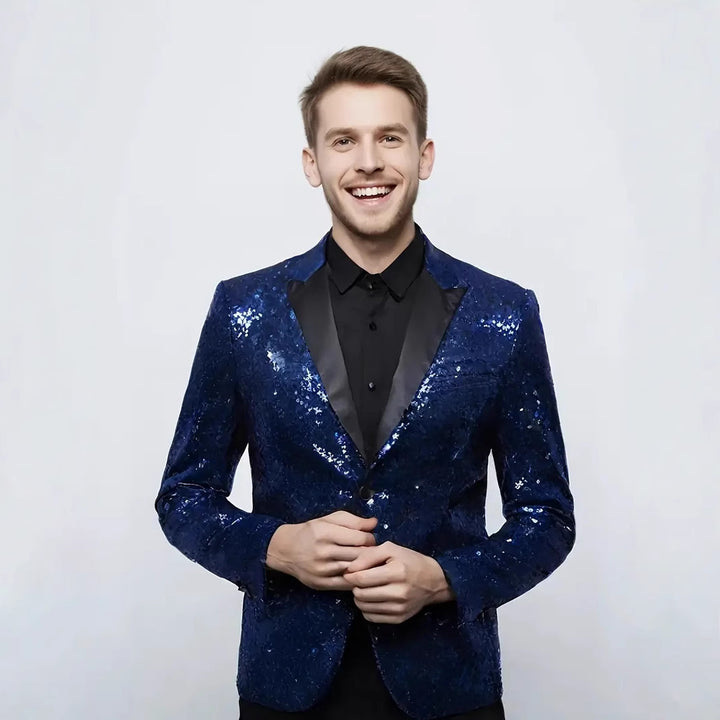 Men's elegant sequin jacket in modern design Lisslune