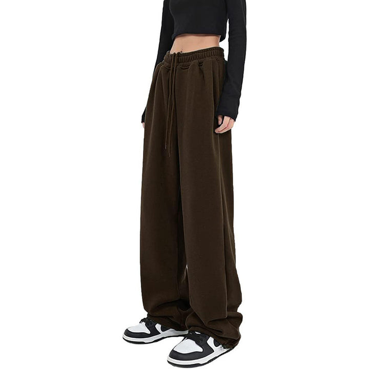 Ladies loose-fitting leisure pants made of soft sweat material with practical pockets Lisslune