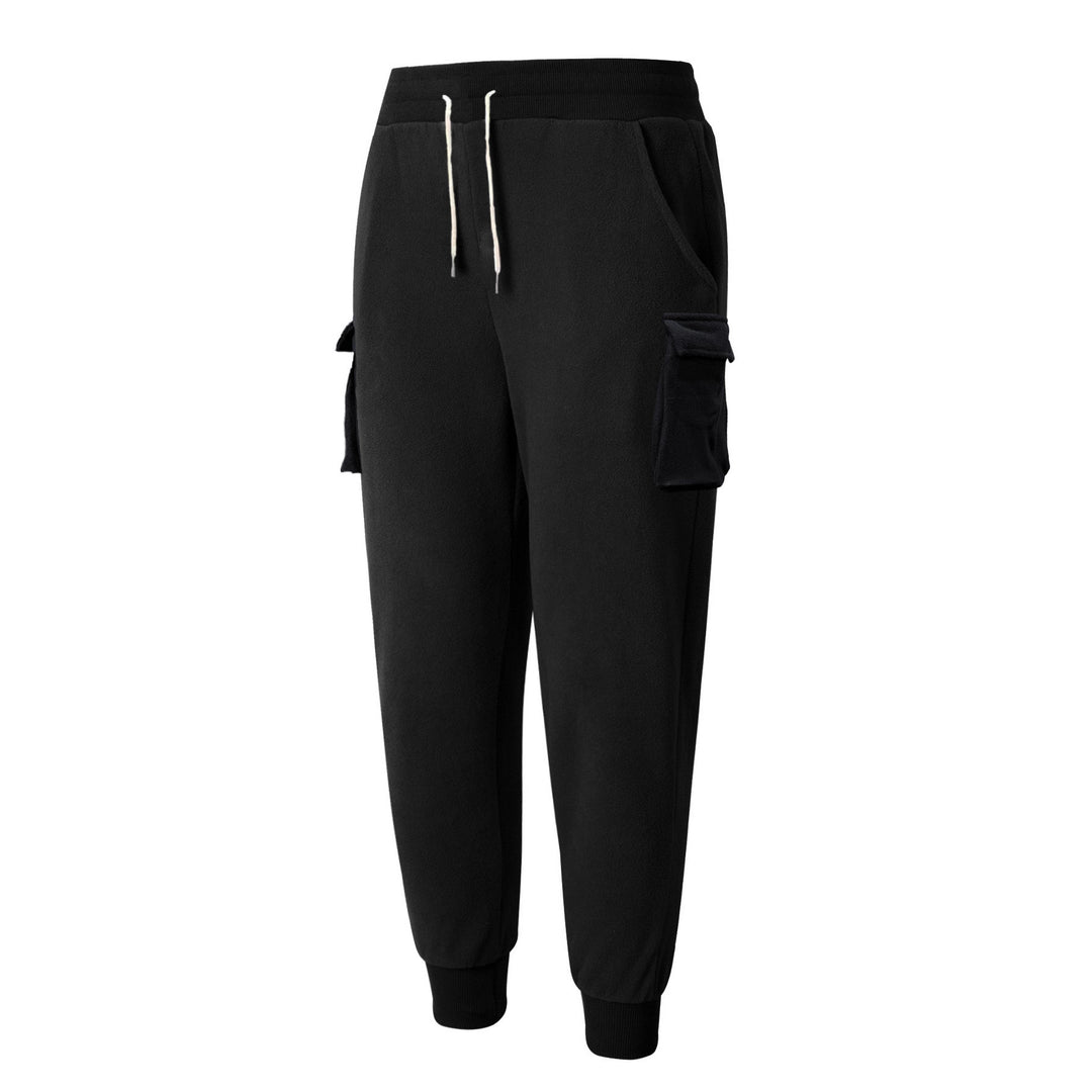 Men's comfortable cargo pants with side pockets and elastic waistband Lisslune