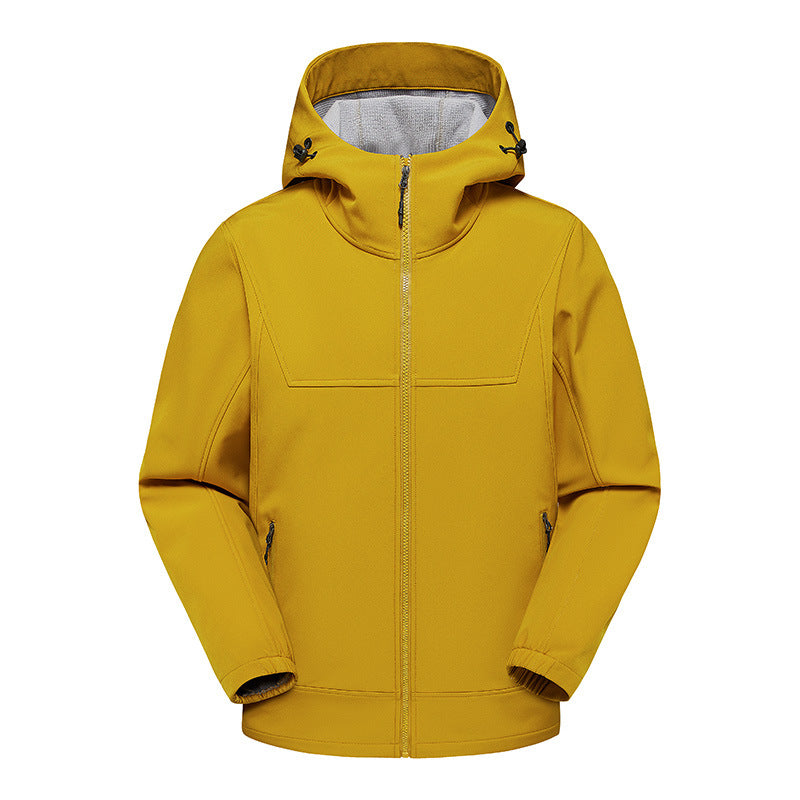 Men's technical multifunction jacket with adjustable hood collar and water-repellent material Lisslune