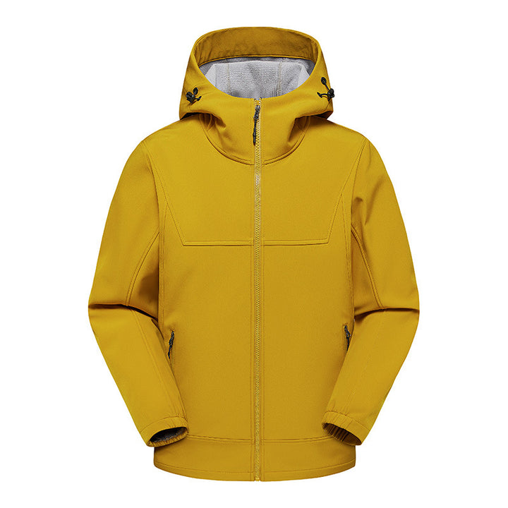 Men's technical multifunction jacket with adjustable hood collar and water-repellent material Lisslune