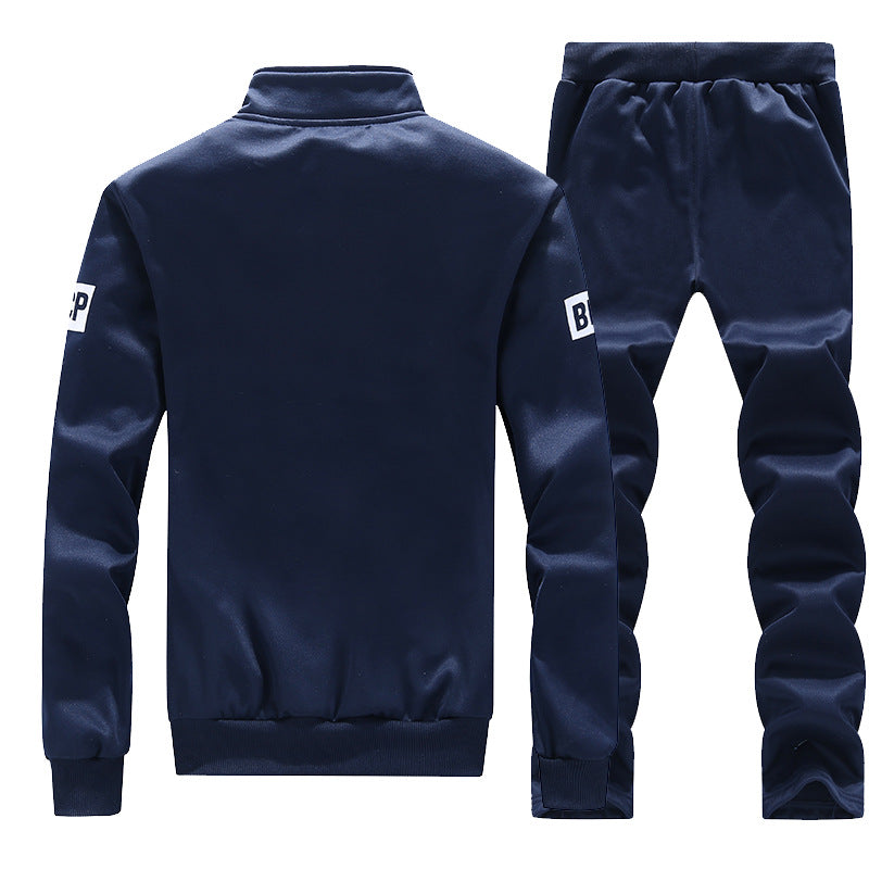 Men's Sporty Tracksuit with Elastic Waistband and Innovative Moisture Regulation Lisslune