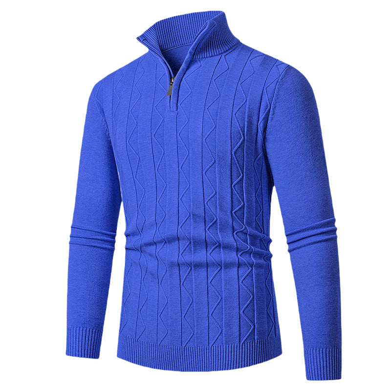 Men's elegant turtleneck sweater with textured design Lisslune