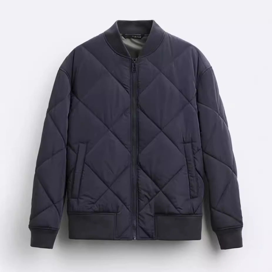 Men's quilted casual jacket with sporty cut and side pockets Lisslune