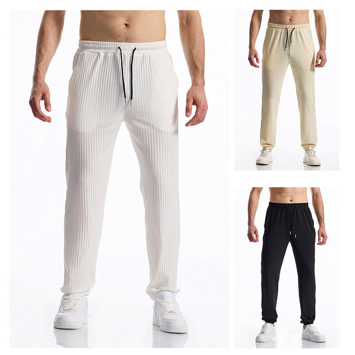 Men's casual jogging pants with elastic waistband and practical pockets Lisslune