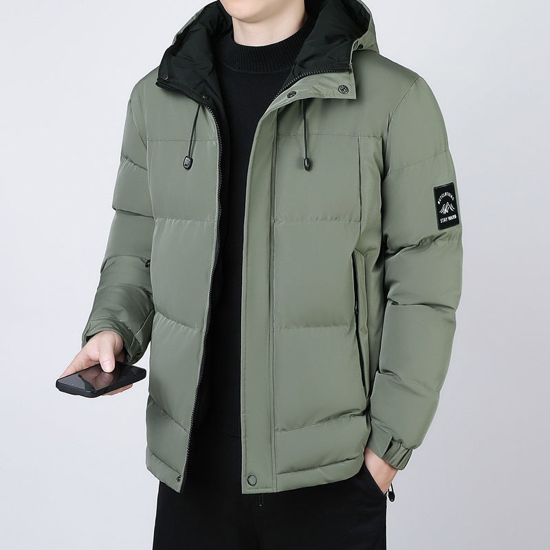Men's insulated thermal jacket with adjustable hood Lisslune