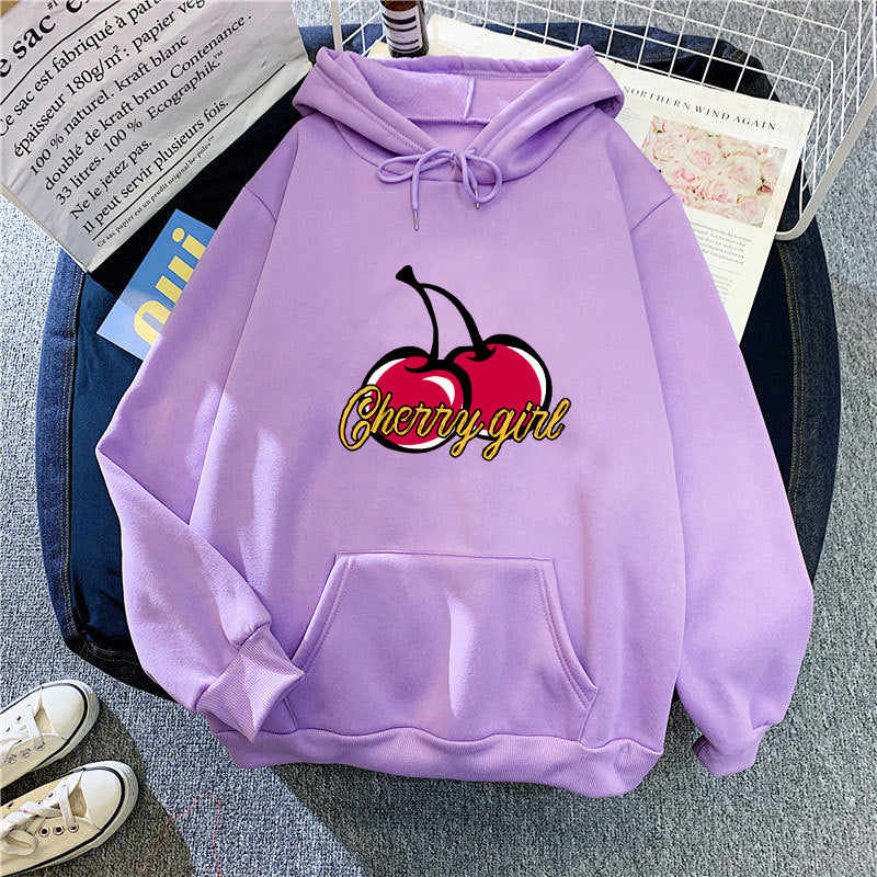 Women's hoodie with cheerful cherry motif Lisslune