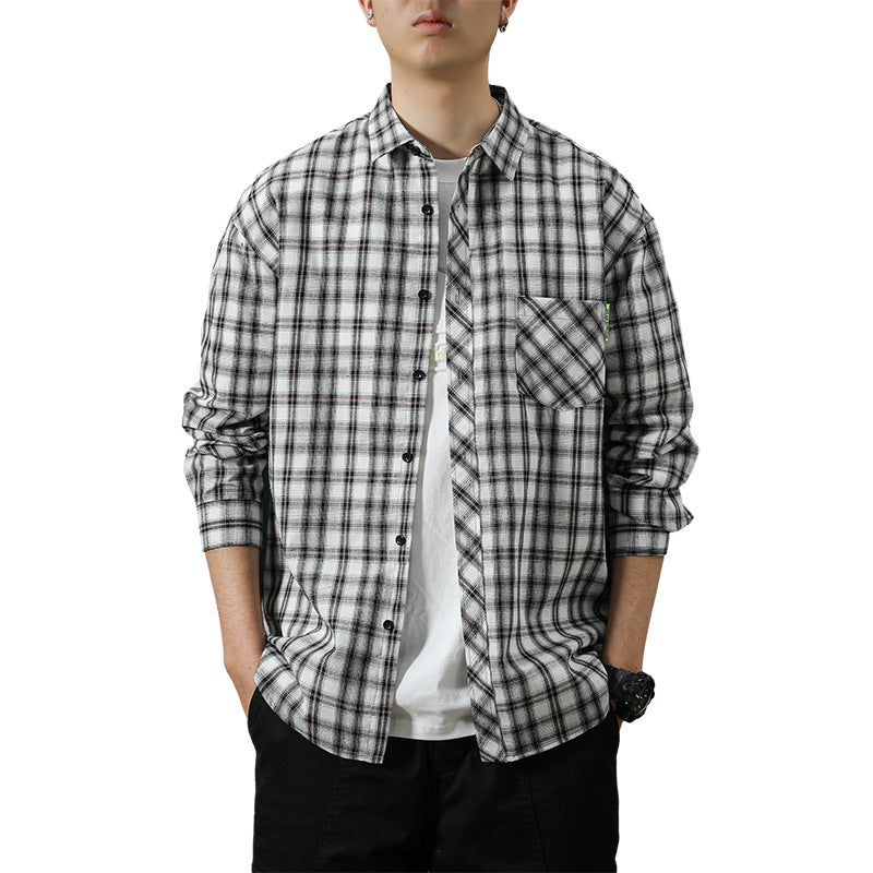 Men's Checked Flannel Shirt Lisslune
